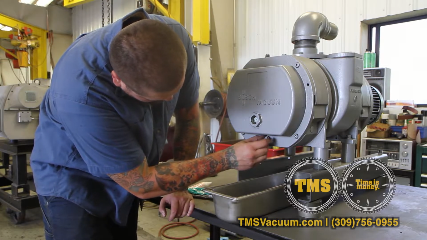 Quy trình bảo trì và thay dầu bơm hút chân không Booster WD 1000 Busch Panda Series Vacuum Boos...