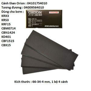 Cánh than bơm hút chân không khô Orion cho bơm CBF1515 04101754010