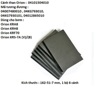 Cánh than bơm hút chân không khô Orion cho bơm KRF70 KRA8 KRH8 04101504010